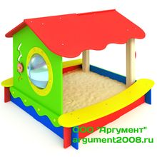 Песочница с навесом с иллюминатором ПД-77