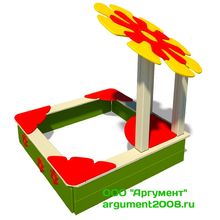 Песочница Цветочек для детской площадки ПД-85