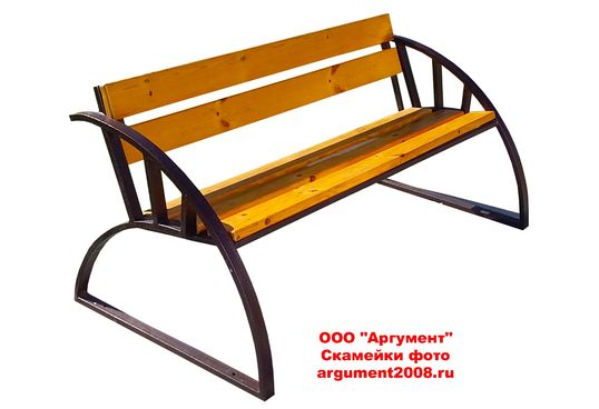 Скамейка со спинкой СК-37
