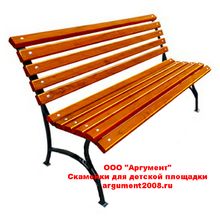 Скамейка со спинкой СК-44