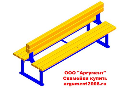 Скамейка двойная красивая СК-74